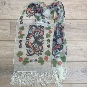 Haida‎ Bird Sheer Scarf Shawl